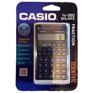 Casio FX-260 Solar II Calculator Fraction Scientific New In Package